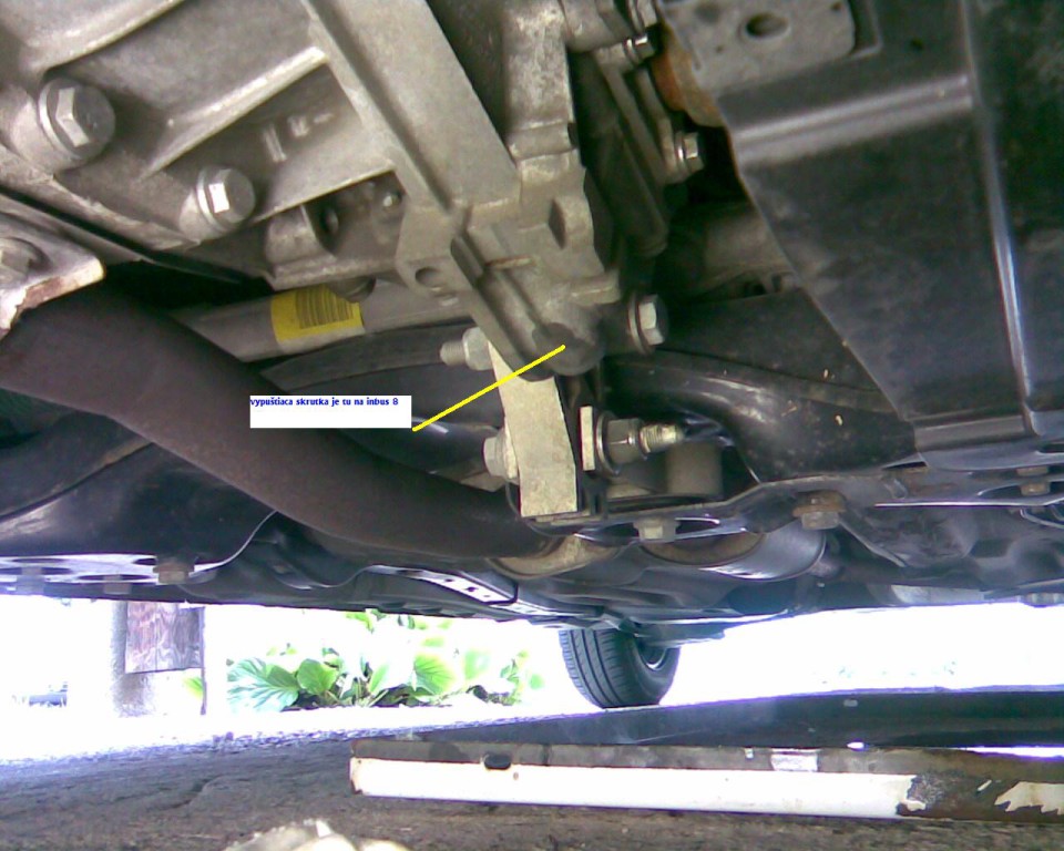 tam kam ide žlta čiara od textu je vpuštiaca skrutka