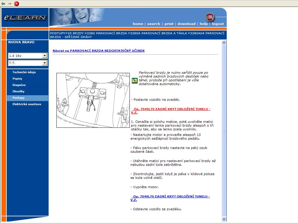 tu sa šteluje chod paky