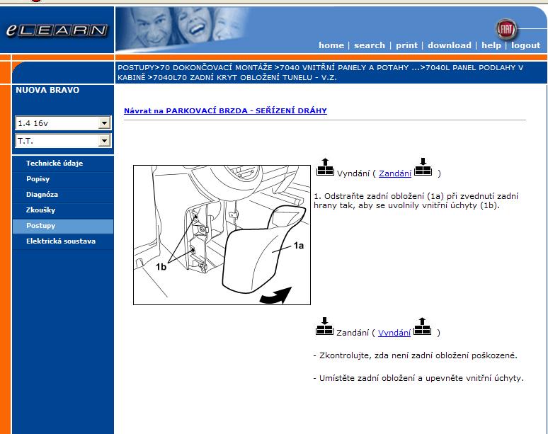 z tunelu sa musí dať dole kryt aby sa dal nastavit chod paky