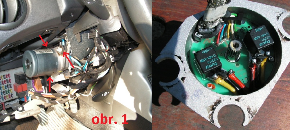 Odmontovat servo, su tam 3 sroby s hlavou opacny torx, ale mala gola 10na do toho pekne zapadne.